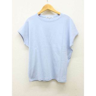 【夏物新入荷】■23区/ニジュウサンク■カットソー/半袖 ブルー/青 レディース 38【中古】夏 814042