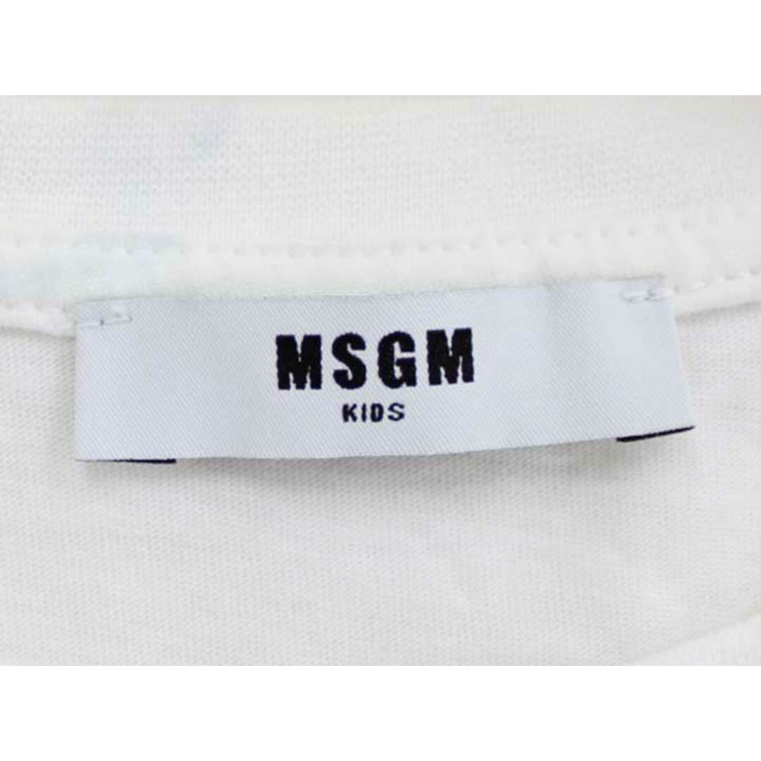 MSGM(エムエスジイエム)の【夏物新入荷】■MSGM/エムエスジーエム■ロゴプリントTシャツ/半袖 ホワイト/白 レディース 14anni【中古】夏 814042 レディースのトップス(Tシャツ(半袖/袖なし))の商品写真