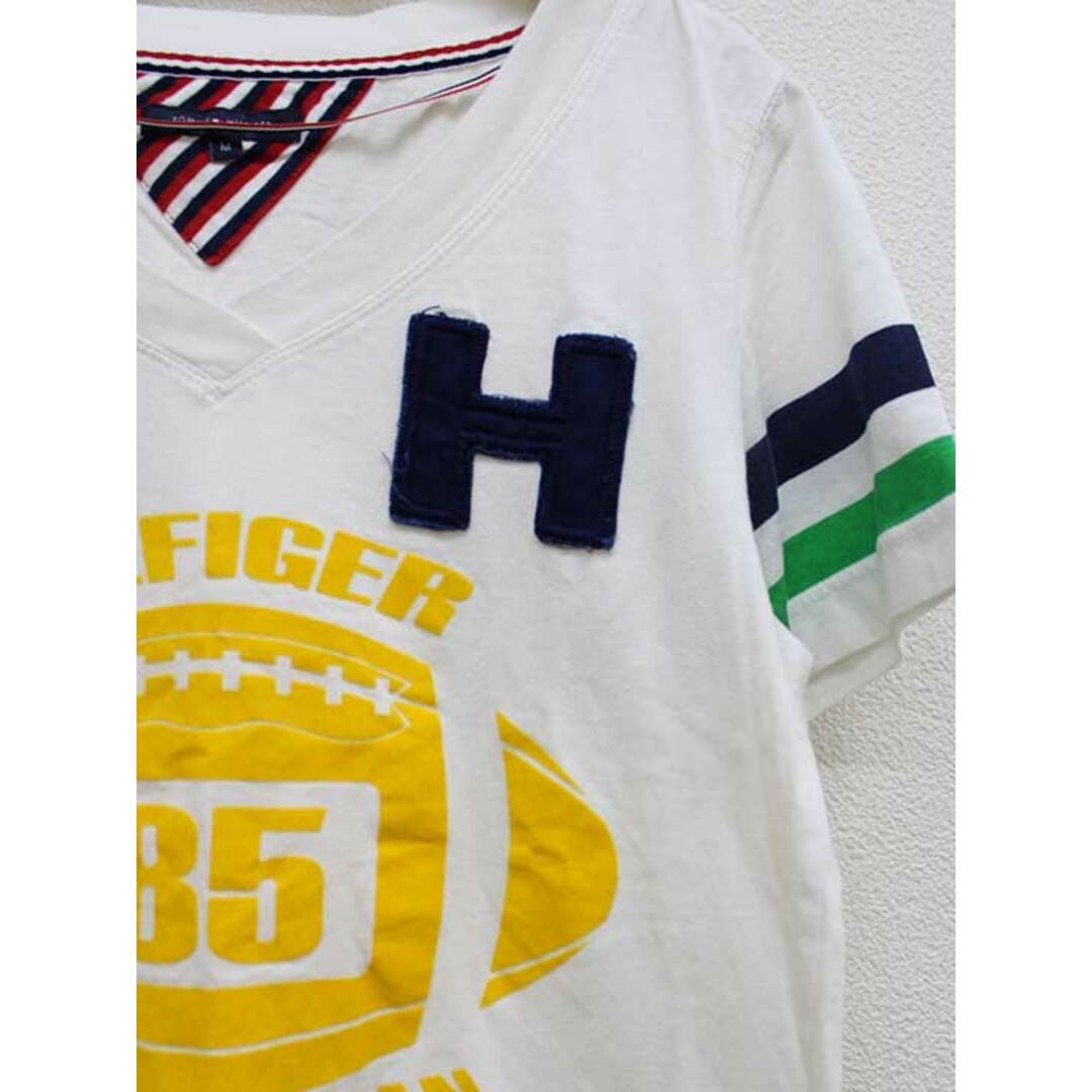 TOMMY HILFIGER(トミーヒルフィガー)の【夏物新入荷】■TOMMY HILFIGER/トミーヒルフィガー■Vネックカットソー/半袖 マルチカラー レディース M【中古】夏 814042 レディースのトップス(Tシャツ(半袖/袖なし))の商品写真