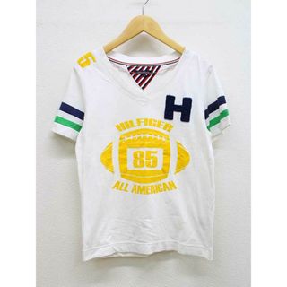 トミーヒルフィガー(TOMMY HILFIGER)の【夏物新入荷】■TOMMY HILFIGER/トミーヒルフィガー■Vネックカットソー/半袖 マルチカラー レディース M【中古】夏 814042(Tシャツ(半袖/袖なし))