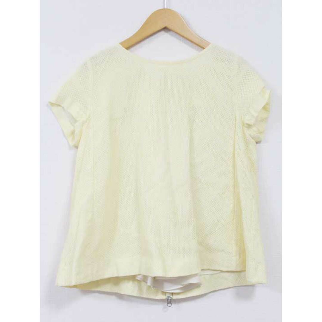 Sono(ソーノ)の【夏物 新入荷】☆Sono/ソーノ☆バックジップカットソー/カットソー/Tシャツ/半袖 イエロー/黄 レディース M【中古】夏 814042 レディースのトップス(Tシャツ(半袖/袖なし))の商品写真