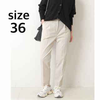 Spick and Span リネンライクテーパードタックパンツ 36