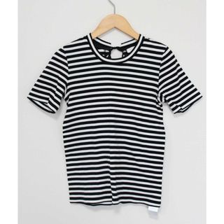 ボールジィ(Ballsey)の【夏物 新入荷】●BALLSEY/ボールジィ●バックリボンボーダーカットソー/クルーネック/半袖 ホワイト×ブラック/白×黒 レディース S【中古】夏 814042(Tシャツ(半袖/袖なし))