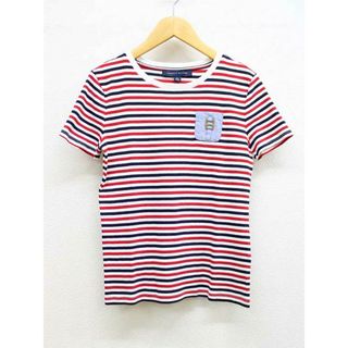 トミーヒルフィガー(TOMMY HILFIGER)の【夏物新入荷】■TOMMY HILFIGER/トミーヒルフィガー■ボーダーカットソー/半袖 マルチカラー レディース XS【中古】夏 814042(Tシャツ(半袖/袖なし))