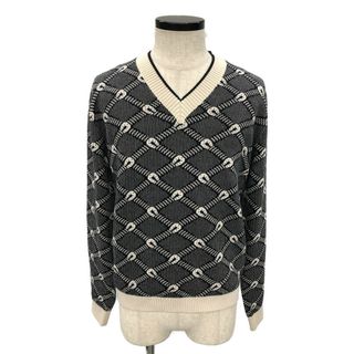 グッチ(Gucci)の美品 グッチ GUCCI Vネックニット    メンズ M(ニット/セーター)