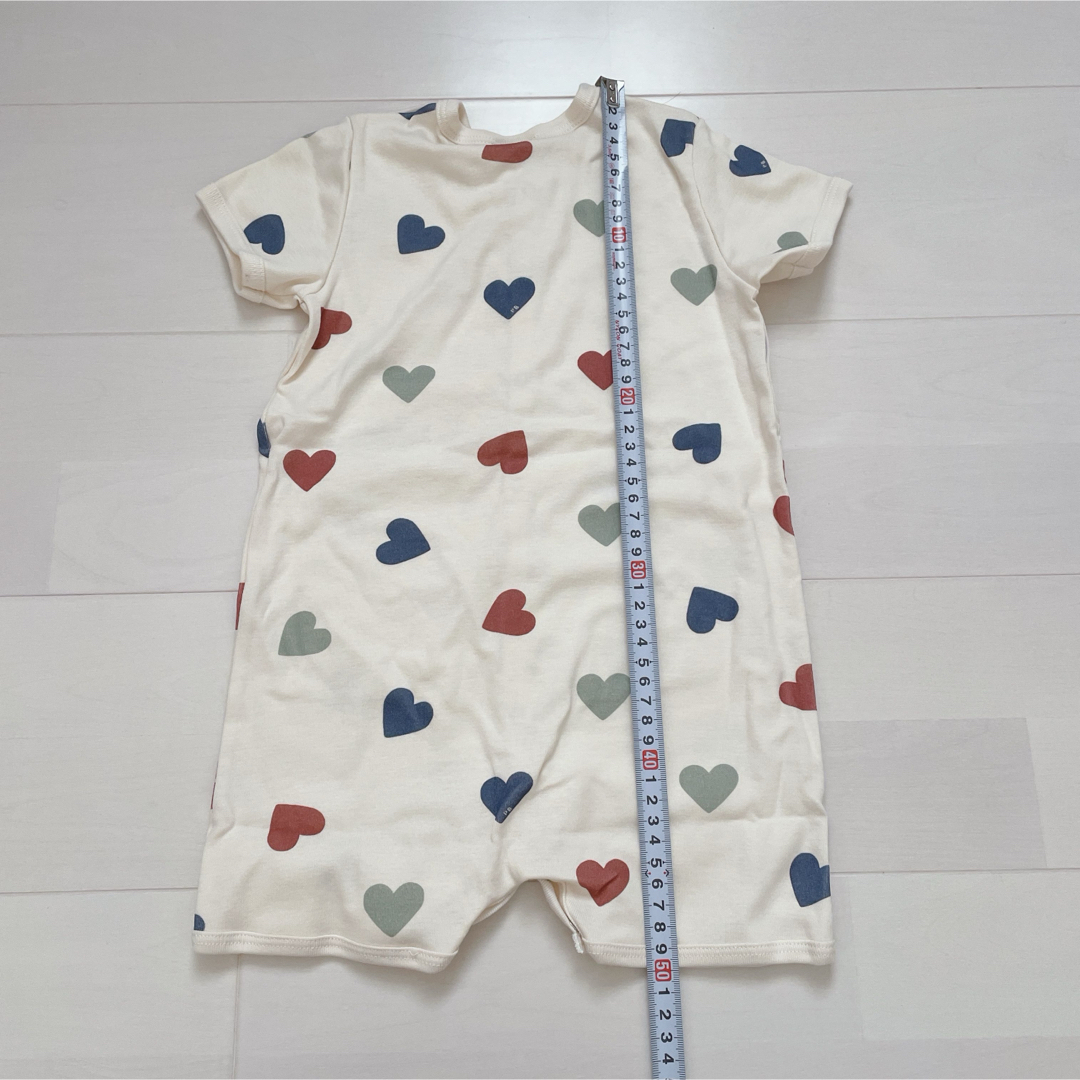 PETIT BATEAU(プチバトー)のプチバトー　プリントショートロンパース　24m キッズ/ベビー/マタニティのベビー服(~85cm)(ロンパース)の商品写真