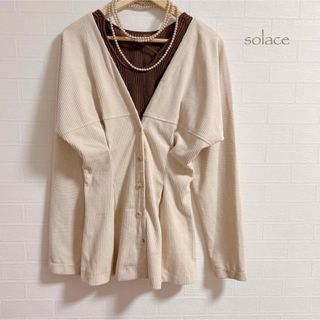 セレクトモカ(SELECT MOCA)の【solace】2way ウエストタックVカットトップス　selectMOCA(シャツ/ブラウス(長袖/七分))