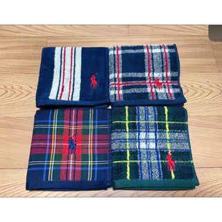 ポロラルフローレン(POLO RALPH LAUREN)の新品　ラルフローレン ハンカチ4枚セット(ハンカチ/ポケットチーフ)