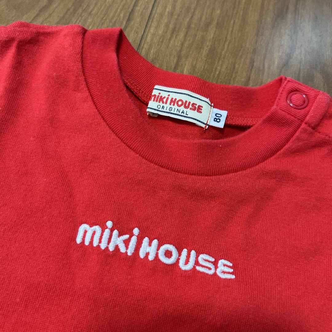 mikihouse(ミキハウス)のミキハウス＊80サイズ　ベーシック半袖Tシャツ キッズ/ベビー/マタニティのベビー服(~85cm)(Ｔシャツ)の商品写真