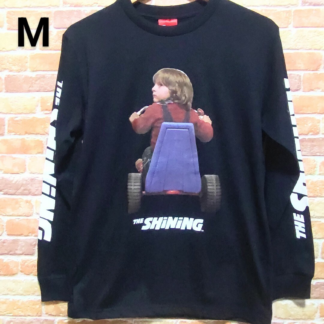 【新品】映画 シャイニング ロンT Tシャツ M ブラック 男の子 車 プリント メンズのトップス(Tシャツ/カットソー(七分/長袖))の商品写真