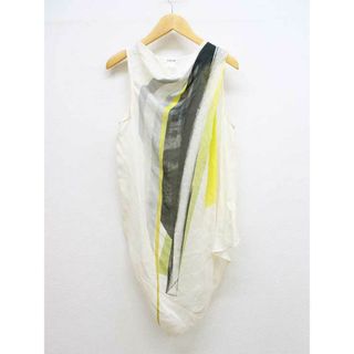 【夏物新入荷】■HELMUT LANG/ヘルムートラング■シアーシルクプルオーバー/ノースリーブ マルチカラー レディース S【中古】夏 814042