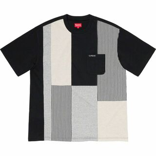 シュプリーム(Supreme)のSupreme patchwork pocket tee Black Sサイズ(Tシャツ/カットソー(半袖/袖なし))