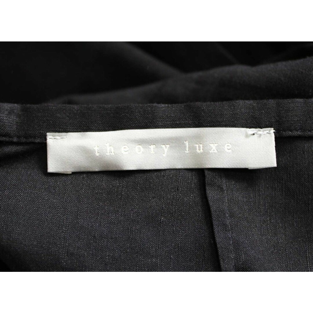 Theory luxe(セオリーリュクス)の【夏物 新入荷】●theory luxe/セオリーリュクス●2021年製/Eco Crunch  Wash Nella/リネン混スカート/ロング丈 ブラック/黒 レディース 38【中古】夏 814042 レディースのスカート(その他)の商品写真