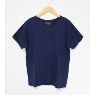 BEAMS - 【夏物 新入荷】●BEAMS/ビームス●ライトウエイト/ショートスリーブスウェットカットソー/Tシャツ/Vネック ブルー/青 メンズ S【中古】夏 814042