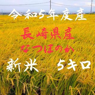 長崎県産 なつほのか ナツホノカ 減農薬 5キロ 白米 玄米  米(米/穀物)