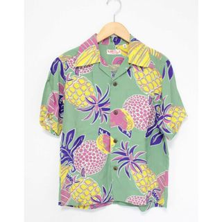 サンサーフ(Sun Surf)の【夏物 新入荷】●sun surf/サンサーフ●アロハシャツ/半袖 グリーン/緑 メンズ XS【中古】夏 814042(シャツ)