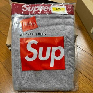 シュプリーム(Supreme)のSupreme シュプリーム ヘインズ ボクサーブリーフ ヘザーグレー L(ボクサーパンツ)