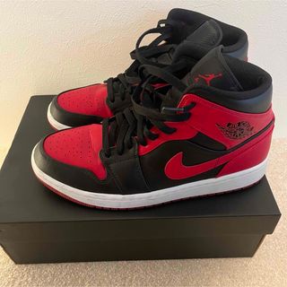 ナイキ(NIKE)の【27.5】AIR JORDAN 1 MID BRED (スニーカー)