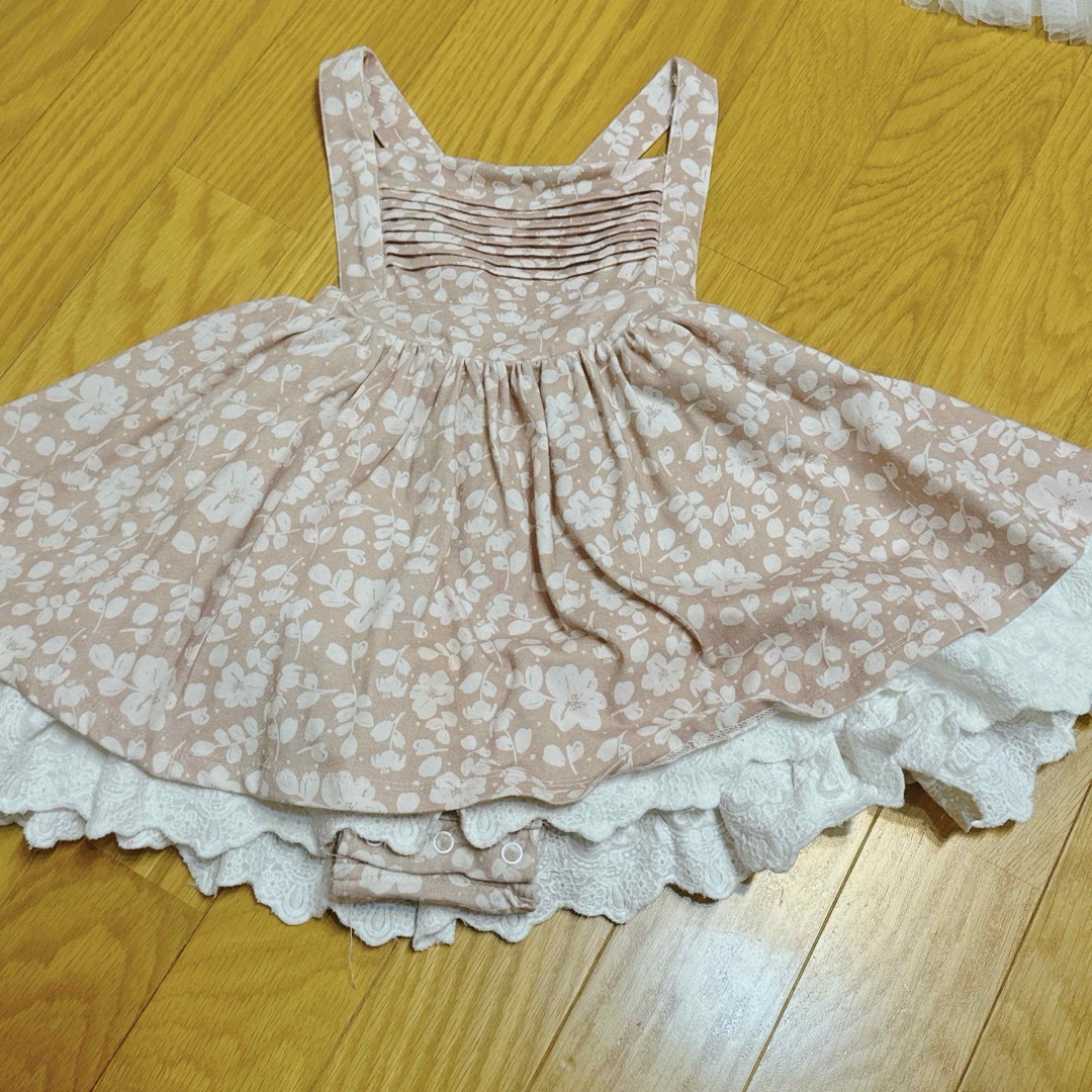 sweet honey スイハニ　エプロンワンピース　18M キッズ/ベビー/マタニティのキッズ服女の子用(90cm~)(スカート)の商品写真