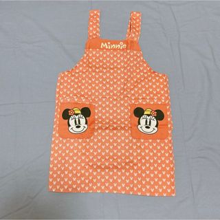 ディズニー(Disney)のディズニー　ミニーマウス　ミニーちゃん　エプロン(お食事エプロン)