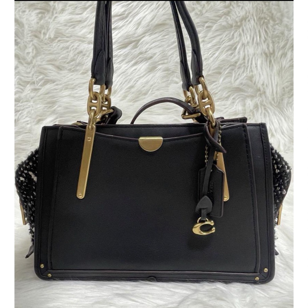 COACH - ⭐️極美品coach87998 2wayショルダー付き本革ハンドバッグ ブラック