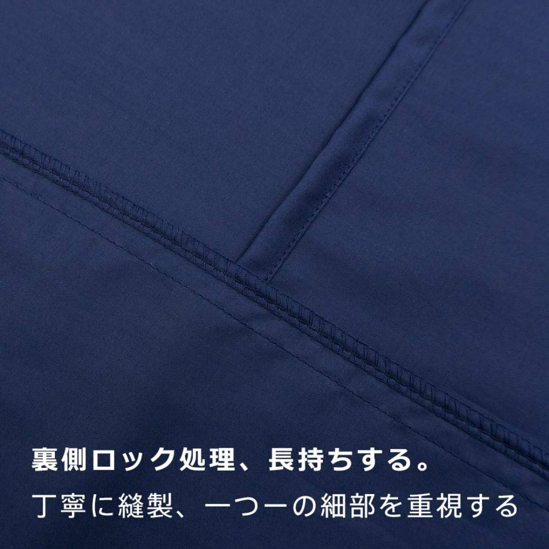サイズ:43×63cm_色:紺色ネイビー枕カバー 綿100％ サテン織り 3 インテリア/住まい/日用品の寝具(シーツ/カバー)の商品写真