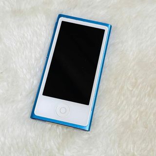 アップル(Apple)の【新品同様品】iPod nano 第7世代 ブルー(ポータブルプレーヤー)