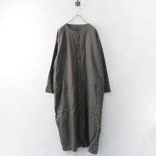 ネストローブ(nest Robe)の2023SS ネストローブ nest Robe UpcycleLino コクーンワンピース F/チャコールグレー【2400013827645】(その他)