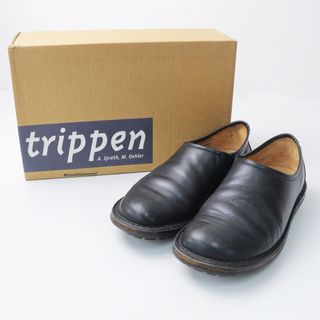 trippen - トリッペン trippen YEN イェン レザーサイドゴアスリッポン 37(23.5～24cm)/ブラック シューズ【2400013824651】