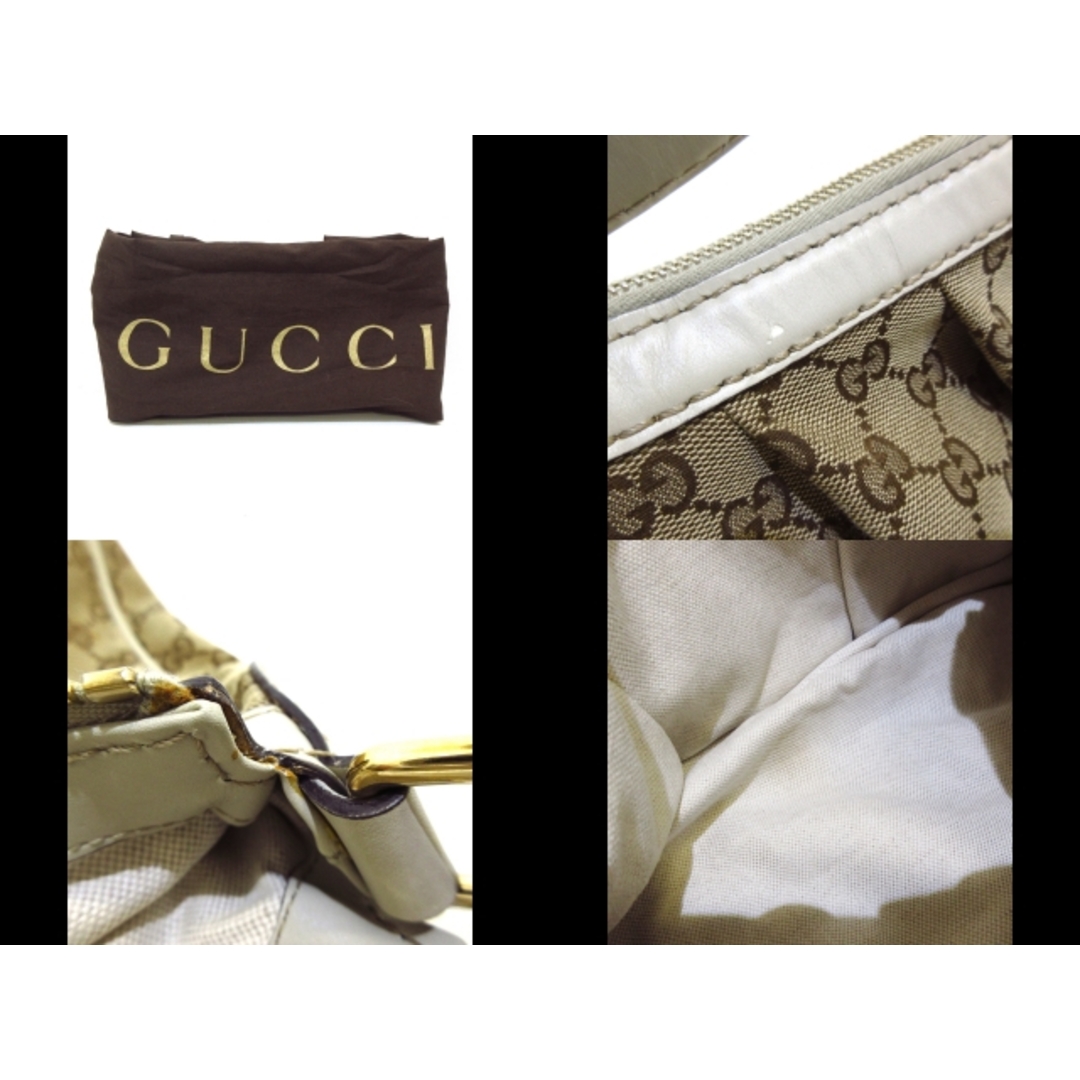 Gucci(グッチ)のGUCCI(グッチ) ハンドバッグ レディース GG柄 スーキー 232955 ベージュ×ダークブラウン×グレーベージュ ジャガード×レザー レディースのバッグ(ハンドバッグ)の商品写真