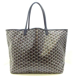 GOYARD - GOYARD(ゴヤール) トートバッグ レディース サンルイGM 黒 コーティングキャンバス×レザー