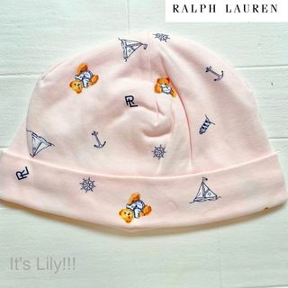 ラルフローレン(Ralph Lauren)のラルフローレン  ベビー　帽子　ピンク　セーラーベア(帽子)