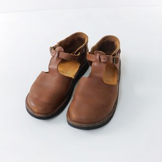 オーロラシューズ AURORA SHOES West Indian ウエスト インディアン Tストラップシューズ 6C/ブラウン【2400013827089】(その他)