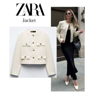 【期間限定セール】ZARA大人気ラウンドネックブレザー