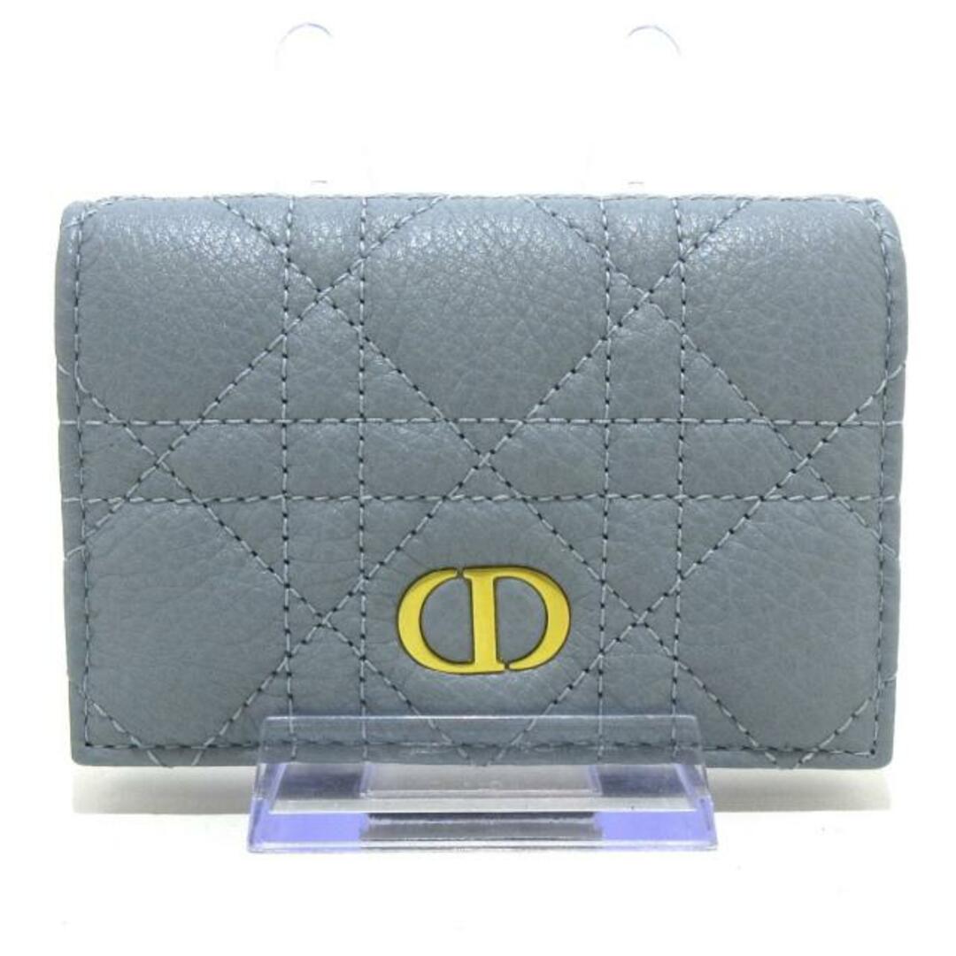 Christian Dior(クリスチャンディオール)のDIOR/ChristianDior(ディオール/クリスチャンディオール) コインケース美品  ディオールカロ ブルー レザー レディースのファッション小物(コインケース)の商品写真