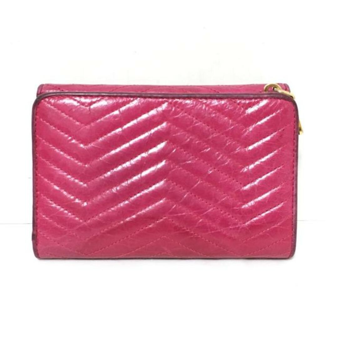 miumiu - miumiu(ミュウミュウ) 3つ折り財布 - 5ML225 ピンク リボン/L