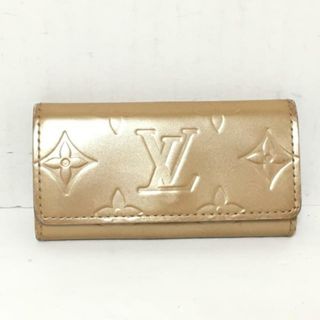 ルイヴィトン(LOUIS VUITTON)のLOUIS VUITTON(ルイヴィトン) キーケース モノグラムヴェルニ ミュルティクレ4 M91358 ノワゼット パテントレザー（モノグラムの型押し）(キーケース)