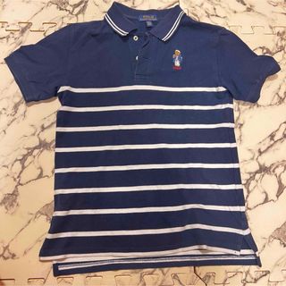 ラルフローレン(Ralph Lauren)の希少ラルフローレン半袖シャツポロシャツ10-12 150cmボーダーポロベア刺繍(Tシャツ/カットソー)