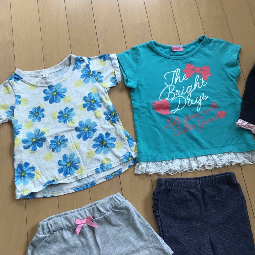 JENNI(ジェニィ)の女の子 Tシャツ ズボン 6着まとめ売り♡約80cm♡ キッズ/ベビー/マタニティのキッズ服男の子用(90cm~)(Tシャツ/カットソー)の商品写真