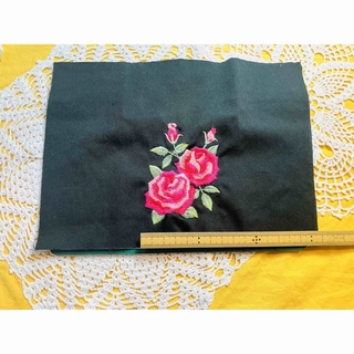 【手芸】 刺繍 ローズ 薔薇 バラ ワッペンとしても(各種パーツ)