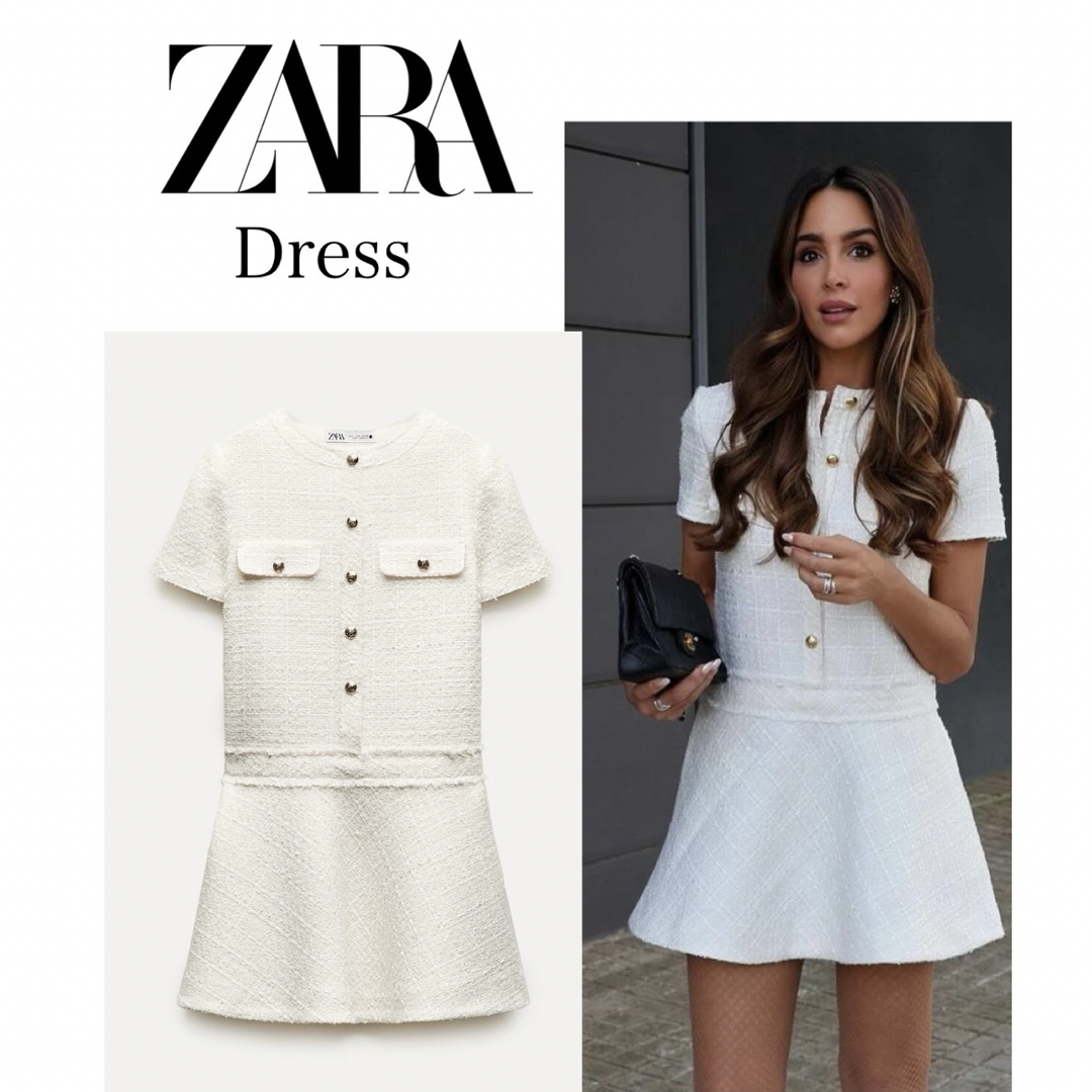 ZARA(ザラ)の【期間限定セール】ZARAショートドレス レディースのワンピース(ミニワンピース)の商品写真