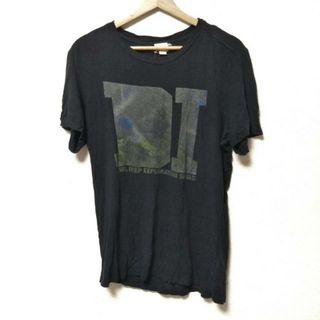 ディーゼル(DIESEL)のDIESEL(ディーゼル) 半袖Tシャツ サイズS メンズ美品  - 黒×ダークグレー×ダークグリーン クルーネック(Tシャツ/カットソー(半袖/袖なし))