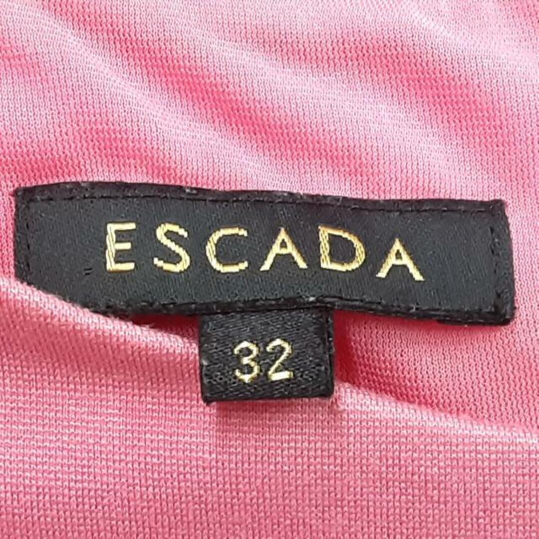 ESCADA(エスカーダ)のESCADA(エスカーダ) ワンピース サイズ32 S レディース美品  - ピンク クルーネック/半袖/ひざ丈 レディースのワンピース(その他)の商品写真