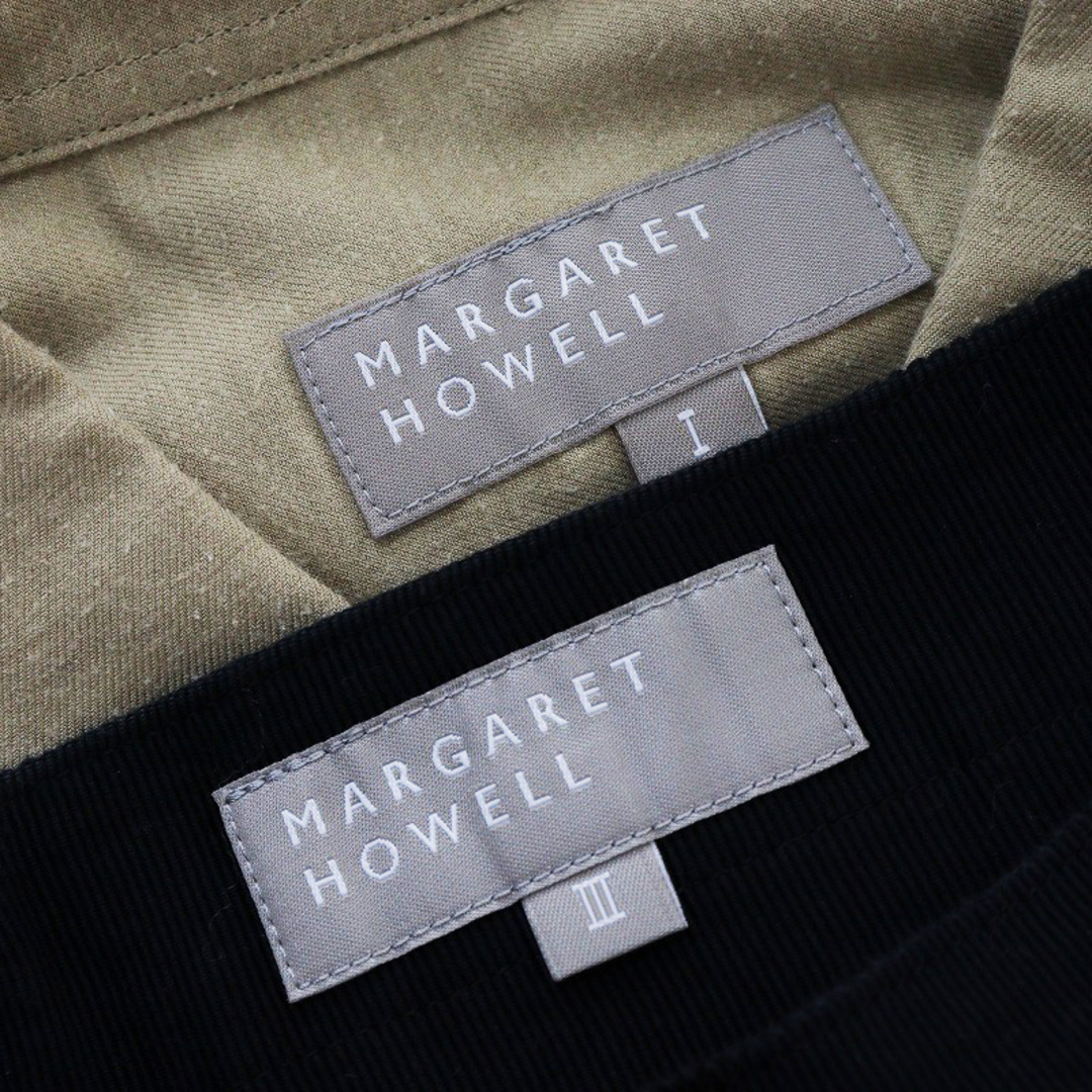 MARGARET HOWELL(マーガレットハウエル)のMARGARET HOWELL マーガレットハウエル コットンウールシャツ 1/ベージュ+スカート セット売り【2400013837354】 レディースのトップス(シャツ/ブラウス(半袖/袖なし))の商品写真