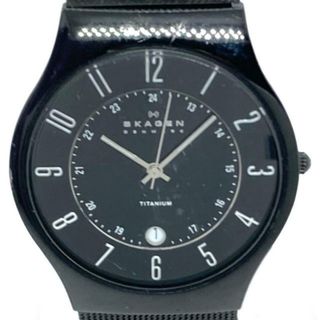 スカーゲン(SKAGEN)のSKAGEN(スカーゲン) 腕時計 TITANIUM 233XLTMB メンズ 黒(その他)