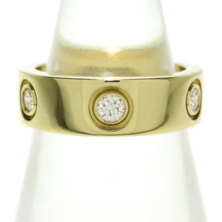 カルティエ(Cartier)のCartier(カルティエ) リング 49美品  ラブリング フルダイヤ B4025949 K18YG×ダイヤモンド 6Pダイヤ(リング(指輪))