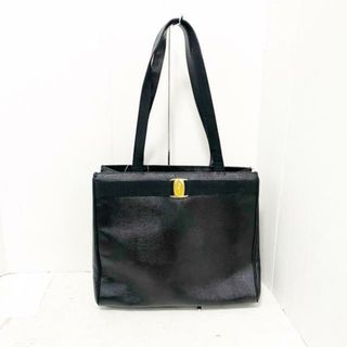 サルヴァトーレフェラガモ(Salvatore Ferragamo)のSalvatoreFerragamo(サルバトーレフェラガモ) トートバッグ ヴァラ 黒 型押し加工 レザー(トートバッグ)