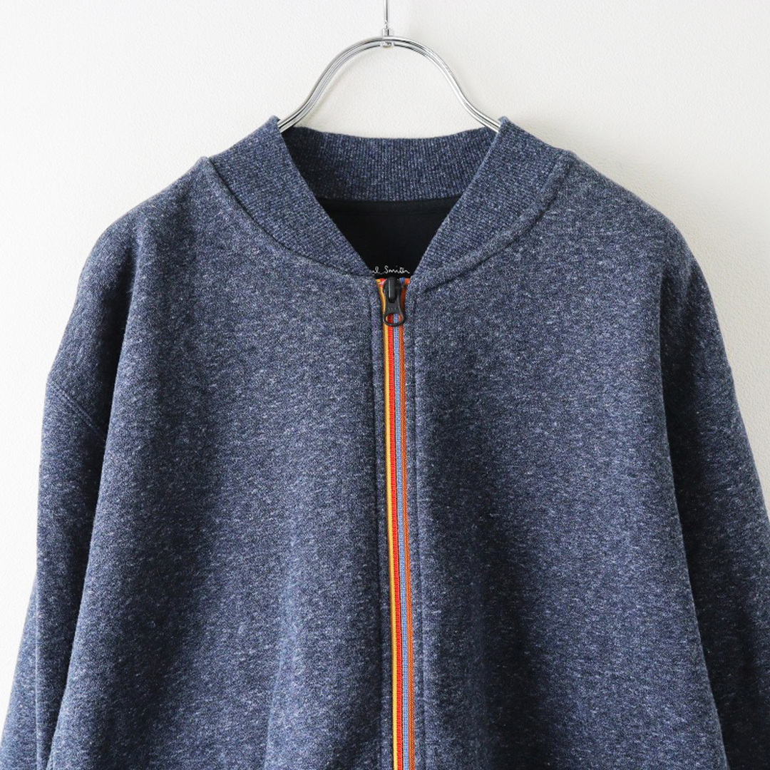 Paul Smith(ポールスミス)のメンズ ポールスミス PAUL SMITH ジップアップ スウェットジャケット L/ネイビー 男性用 トップス【2400013829953】 メンズのトップス(スウェット)の商品写真