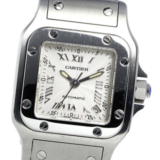 カルティエ(Cartier)のカルティエ CARTIER W20044D6 サントスガルベ SM 20周年記念モデル 自動巻き レディース 良品 保証書付き_814006(腕時計)
