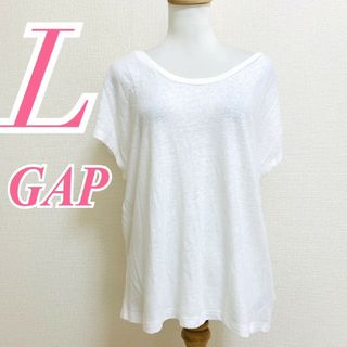 ギャップ(GAP)のギャップ L 半袖カットソー クルーネック カジュアルコーデ ホワイト シンプル(カットソー(半袖/袖なし))